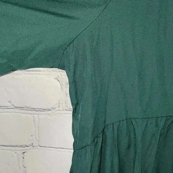 COOLMEE MATERNITY Hunter Green Long-sleeved Dress Stretchy - Picture 4 of 11